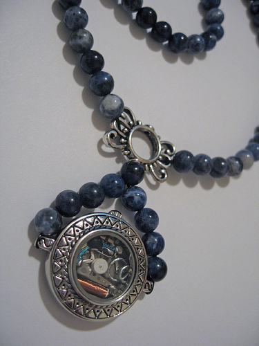 Blue Watch Necklace