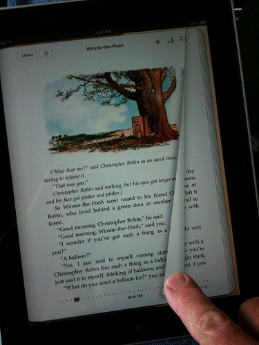 Turning a page on the iPad - the beginning to the end of the mouse as the primary ostension mechanism