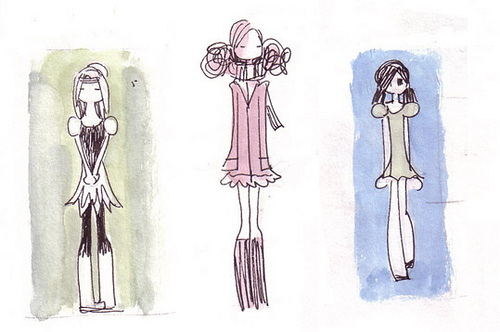 Three doodles