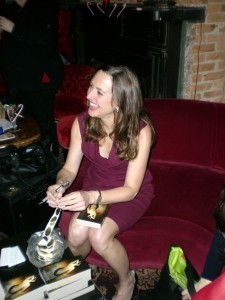 Hope signing Twelve Nights & Vanquished at Lady Jane's Salon.