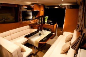 Salon and Aft Galley Open to Cockpit on the Greenline 33