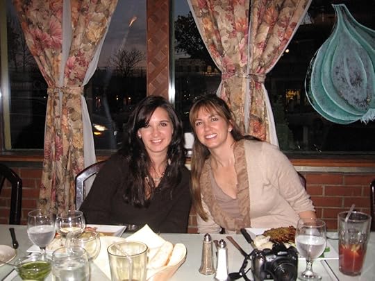 Jane and the amazing Cindy Huljack who helped organize the dinner for Jane. She did an incredible job, too….30 readers and friends attended the event at The Garlic Rose Restaurant.