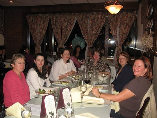 One of the three tables of readers