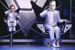 Carl Elliott as Dr. Evil, Coach K as Mini-Me