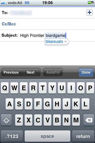 bisexual boardgame A few funny words