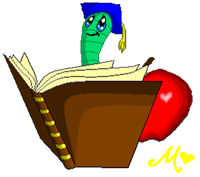 Image: Bookworm Bob, the cartoon 'sockpuppet' of Autumn Sandeen's