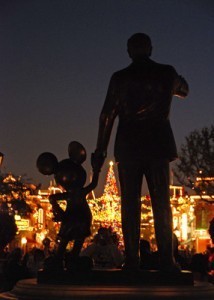 Disneyland at night