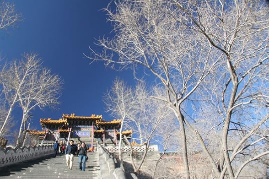 Staircase to the Pusading Temple in Wutai Shan