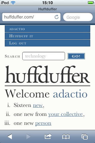 Huffduffer on iOS
