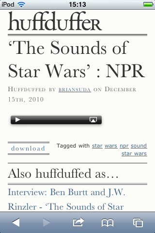 Huffduffer on iOS