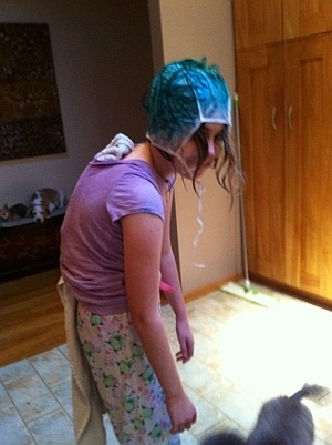 girl going green