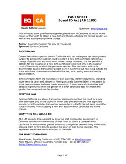 Thumbnail link to Equality California's Equal ID Act