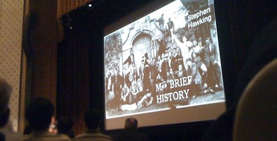 title slide from Stephen Hawking's My Brief History lecture at Caltech