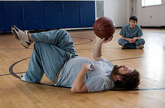 Zach Galifianakis and Keir Gilchrist in It's Kind of a Funny Story