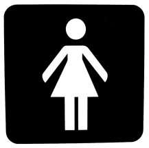 Ladies Room sign