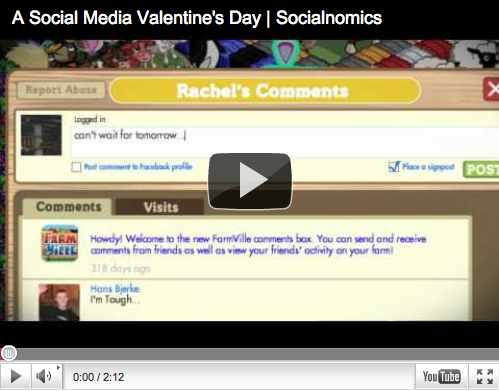 social media valentines day