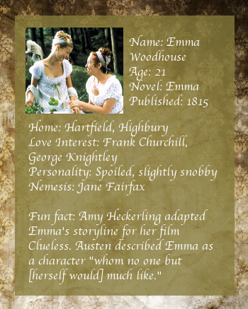 Emma Woodhouse back
