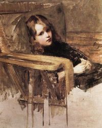 The Easy Chair by JW Waterhouse