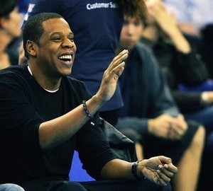 US rapper Jay Z is pictured at a NBA basketbal...