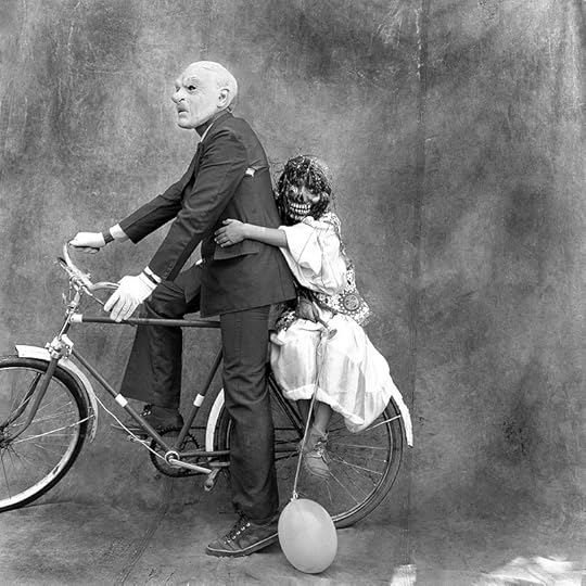 Scary people on a bike