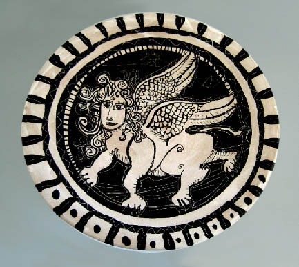 Ceramic plate by Guy Veryzer