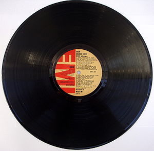 LP Vinyl disc of 33 RPM