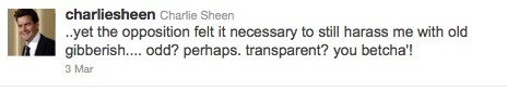 sheen tweets
