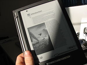 Light and shadow on an Irex iLiad ebook reader...
