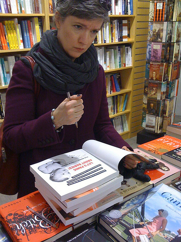 Alice practicing her penmanship