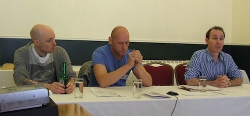 Wayne Simmons, David Moody and Derek Gunn at Phoenix Con VII