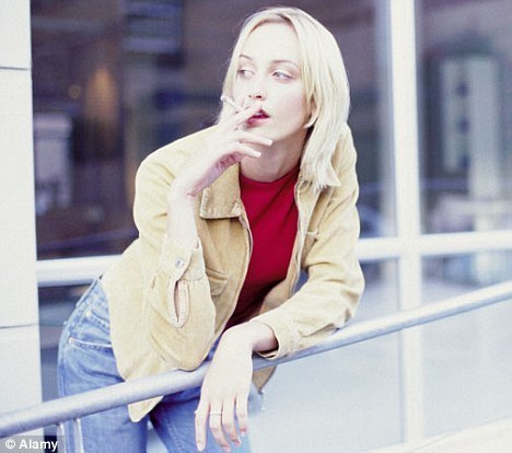 Woman smoking