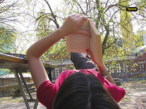 Springtime novel reading