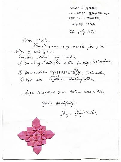 a letter from Fujimoto