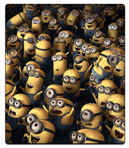 Minions from the movie Despicable Me