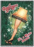 A Christmas Story Movie LEG LAMP Throw Blanket Afghan