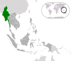 Burma (Myanmar) (dark green) / ASEAN (dark grey)