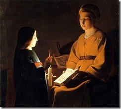 L'éducation de la Vierge - after Georges de La Tour (1593 - 1652)]