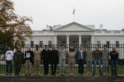 Image: GetEQUAL 13 on the White House Fence (November 15, 2011)