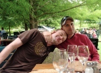 Peterson with his partner, Glen Retief