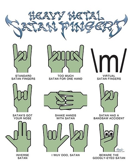 Heavy Metal Satan Fingers