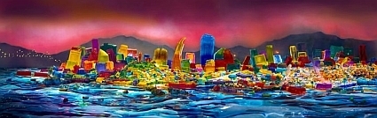 Jello sculpture of San Francisco
