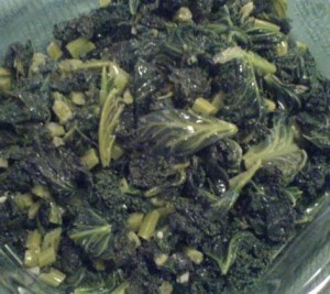 Kale, braised and ready to serve up
