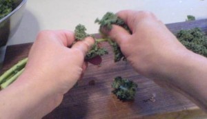 Kale - tear into it