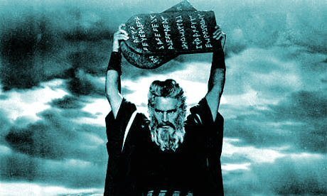 Charlton Heston as Moses in The Ten Commandments