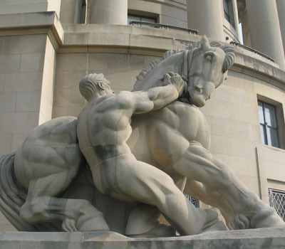 Man Restraining Trade