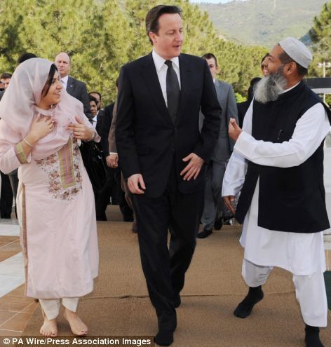 David Cameron and Baroness Warsi