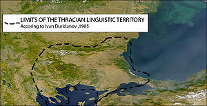 Limits of the Thracian linguistic territory ac...