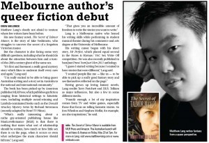 Matthew Lang Interview in Southern Star Magazine