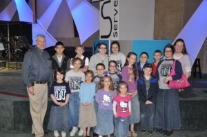 Elementary and middle school students from Northside Christian School