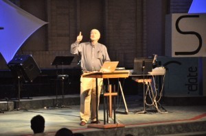 Speaking to the children